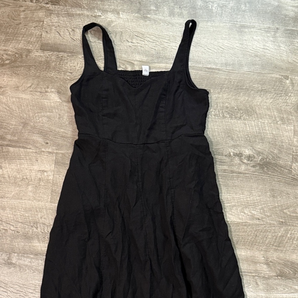 Old Navy Black Midi Dress
